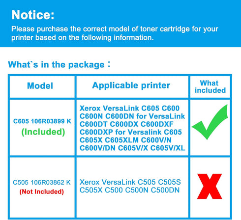 LCL Remanufactured Toner Cartridge for Xerox VersaLink C605 C600, 106R03899 (1-Pack Black)