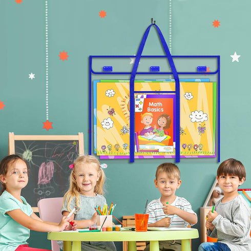 Large Bulletin Board Poster Storage Bag, 30" x 24" Organizer for Art Storage, Classroom Organization for Teachers