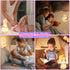 COSTECH 8 Silicone Night Light for Kids Rechargeable Tap Control Lamp with Colors, Cute Animal Design for Nursery
