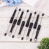 Beadthoven 20pcs Beadable Plastic Pen, Black Ink Ballpoint Pen Shaft for DIY Decorations, Office School Supplies (Black)