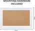 HBlife Cork Board Bulletin Board 11 x 17 inch with White Frame Rectangle Decorative Hanging Pin Board Perfect Decor for Office & Home,Message Board or Vision Board by HBlife
