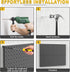 Ultrawall Metal Pegboard Panels, Black Peg Boards for Wall Organizer, Garage Tool Storage, 12"X16", 4pcs