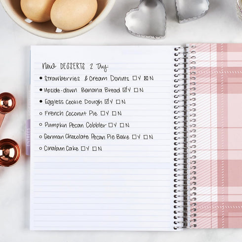 Erin Condren 7x9 Recipe Notebook for Organizing Recipes