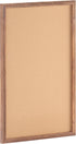 HBCY Creations Wall Mount Cork Board, 24"W x 36"H, Torched Wood with 6 Wooden Push Pins, Solid Pine Frame