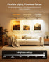 3 5 12000mAh (Black,1 Pack) Picture Light for Wall Rechargeable Art Light with Remote, Colors & Brightness Levels