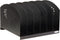 Safco Products 3155BL Steel Desk Organizer Rack, Black, with 6 Vertical Sections