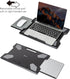 EHO Portable Laptop Pad for Your Lap, Lightweight with Foldable Stopper and Retractable Mouse Pad Tray