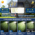 2 Pack 4 Solar Spot Lights Outdoor, Outdoor Solar Lights for Yard Waterproof, Lighting Modes Solar Landscape