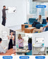 Magnetic White Board Kit for Wall - 18" x 12", 1 Dry Eraser & 2 Multicolor Markers, Sliver Aluminum Frame