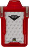 Identity Stronghold RFID Badge Holder for 1 Card, Heavy Duty Hard Plastic, FIPS 201 Approved Security - Red