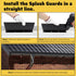 4 Pack 10 Inch Aluminum Gutter Valley Splash Guard, Grey for Valley, Corner, or Straight