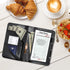 Mxfdegf 7 Server Book for Waitress, Waiter Book Server Wallet Fit Serving Aprons, PU Leather with Zipper and Large