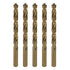 3/8 Inch Cobalt Drill Bits – 5pcs M35 Cobalt Metal Drill Bit Set, Heavy-Duty Pilot Point Bits for Steel, Hard Metal
