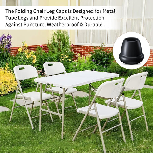 3/4" 8 0.63" 0.75") Ezprotekt Round Rubber Chair Leg Caps, Pcs Non-Slip Chair Leg Floor Protectors for Hardwood Floors