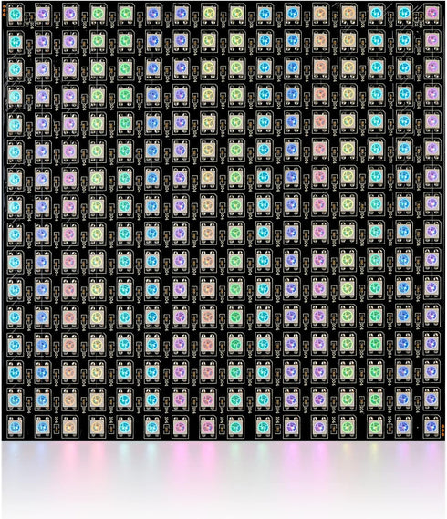 SEZO 16x16 LED Matrix WS2812B RGB 5050SMD, Digital Flexible Individually Addressable Lighting for Arduino