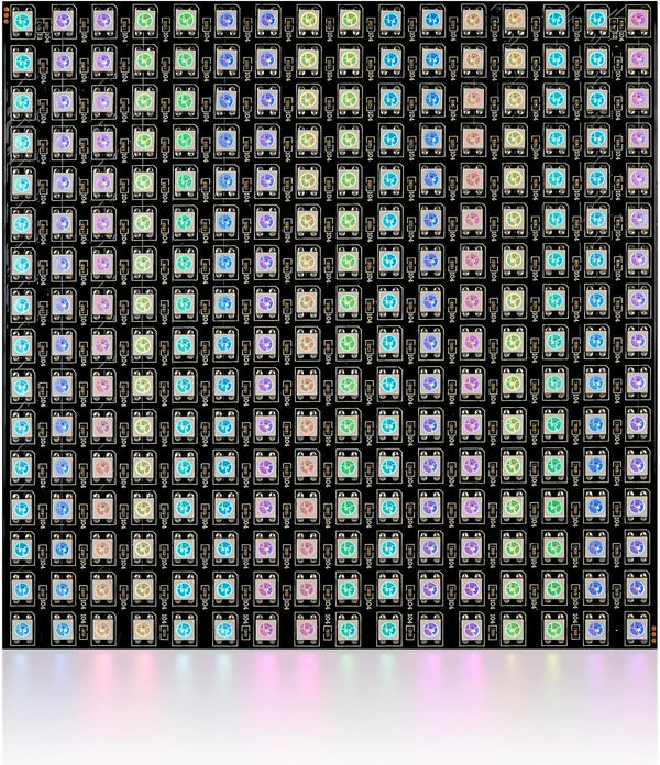 SEZO 16x16 LED Matrix WS2812B RGB 5050SMD, Digital Flexible Individually Addressable Lighting for Arduino