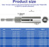 2 Pack Nut Driver Set (13mm, 19mm), 1/4 Inch Hex Shank Bit Socket Wrenches for Panel Nuts