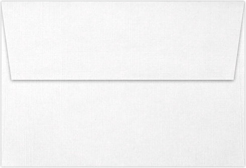 LUXPaper A4 Invitation Envelopes | Peel & Press | 4 1/4" x 6 1/4" | White Linen | 80lb. Text | 50 Qty by LUXPaper