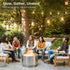 50FT Dimmable 3 16 Bulbs, addlon LED Outdoor String Lights, Remote Patio Lights with Timer & Lighting Modes