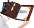 Premium Folio Cover Compatible with Rocketbook - Letter Size A4 Portfolio Organizer, Faux Leather Reusable Notebook