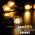 E26 Low Light Bulbs - 1Watt G40 Edison Small LED Light Bulbs, 2700k Warm White for Bedside, 2Pcs