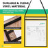 Enjoy Premium 30 Pack Hanging Job Ticket Holders 9x12 - Strong, Reusable Sleeves for Lasting Organization