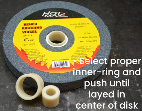 Hot Max 26009 Reducing Bushings for 3/4-Inch and 1-Inch Wide Wheels