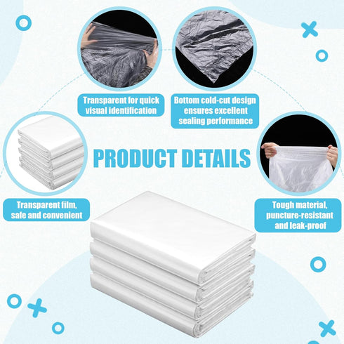 ForraFun 400 27" 24" Pcs x Disposable Dental Half Chair Covers for Backrest, Headrest, Clear Waterproof Protection