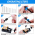 37 Pieces Hand Drill Tool Set, Pin Vise Hand Drill, Mini Twist Drill Bit for Craft Carving Resin DIY Jewelry