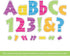 Barker Creek Letter Pop-Outs, 4" Kai Ola Sea Life Multicolor Designer Letters for Bulletin Boards and Displays