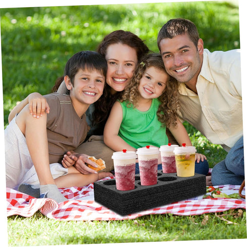 8 Foam Drink Holder Cups Take Out Drink Carrier Coffee Milk Tea Beverage for Rv Caravans Camping Boats