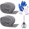 2Pack Steel Wool for Mice Control, 3.2"x10.5 ft Wool, Gap Filler for Home & Garage, DIY Bundle with Gloves & Scissors
