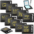 Tenceur 10 Pcs Inspirational Gifts, Bulk Sticky Notes, Motivational Pen Holder with PU Leather Box, Christmas Gifts
