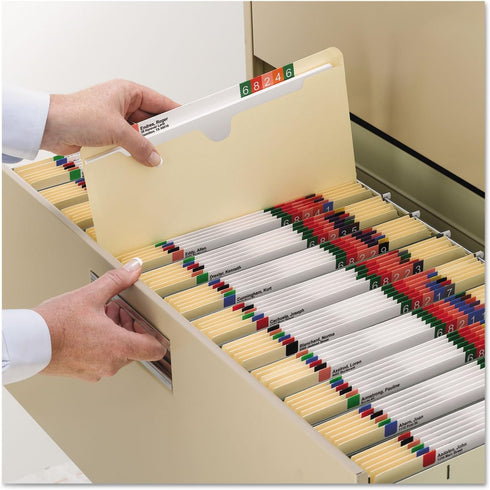 Smead File Jacket, Straight-Cut Tab, 1" Expansion, Letter Size, Manila, 50 per Box