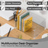 Silreck A4 Clear Acrylic File Organizer for Desk Desktop Document Holder for & Letter Size Papers, Sturdy Acrylic