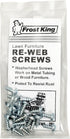 Frost King ZP1 Screws and Clips for Furniture Re-Webbing, Silver, 20 Pieces