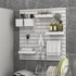 Nafenai Pegboard Combination Wall Organizer Kit, 2 Pieces with 11 Accessories, White Peg Board for Home Office