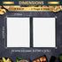 8.5 11 Inch, 2 Pack (3 6 Menu Covers x Clear View Menu Holder Transparent Menu Sleeve, Fits Letter Size Paper