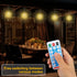 Dofulay 120 8 2 Pack Outdoor Lights Firework LED Waterproof Modes with Remote Wedding Decorative Hanging Lights