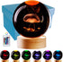 Conalisk 3D Mushroom Crystal Ball Lamp, Lifelike LED Mushroom Night Light, 16 Colors