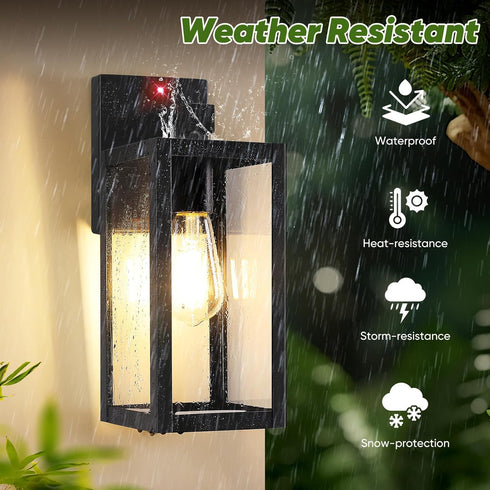 13 3 BesLowe Upgraded Motion Sensor Outdoor Wall Light, Dusk to Dawn Porch Light Outdoor Wall Sconce Lantern, Lighting