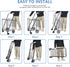 97LB Foldable Shopping Utility Cart Compact Portable Grocery Cart w Whees Double Baskets, Wagons Carts Foldablefor