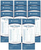 Acroprint Totalizing Payroll Recorder Time Cards ES/Green, Pack of 550 (099116550)