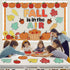 Fall Bulletin Board Decorations Set with Pumpkin Classroom Decors Autumn Maple Leaves for Thanksgiving