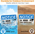 Video Surveillance Sign, All Activities Monitored, 2 Pack, 7 x 10 Inches, Rust Free Aluminum, Waterproof, UV Protected