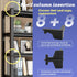 Terixe 8 8 5 Post Inserts Connectors - PP Plastic, Injection Molded, Sturdy Support - Black, Post Corner Connectors