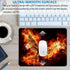 Large Mouse Pad, Cool Fire Phoenix Design - Office Computer Laptop Mouse Pad with Stitched Edges, Non-Slip