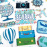gisgfim Travel the Map Bulletin Board Set - Motivational Sign Cutouts, World Map Adventure Decor for Classroom