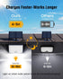 113 7000K, 16ft IP65 2 Pack SUPERDANNY Solar Outside Lights with Bright LEDs Motion Sensor Outdoor Flood Lights Dusk