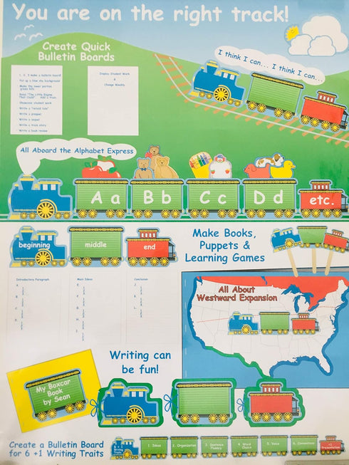 SHAPES ETC. Set, 5" 7", 3 4 set Train Large Notepad x designs, notepads in a
